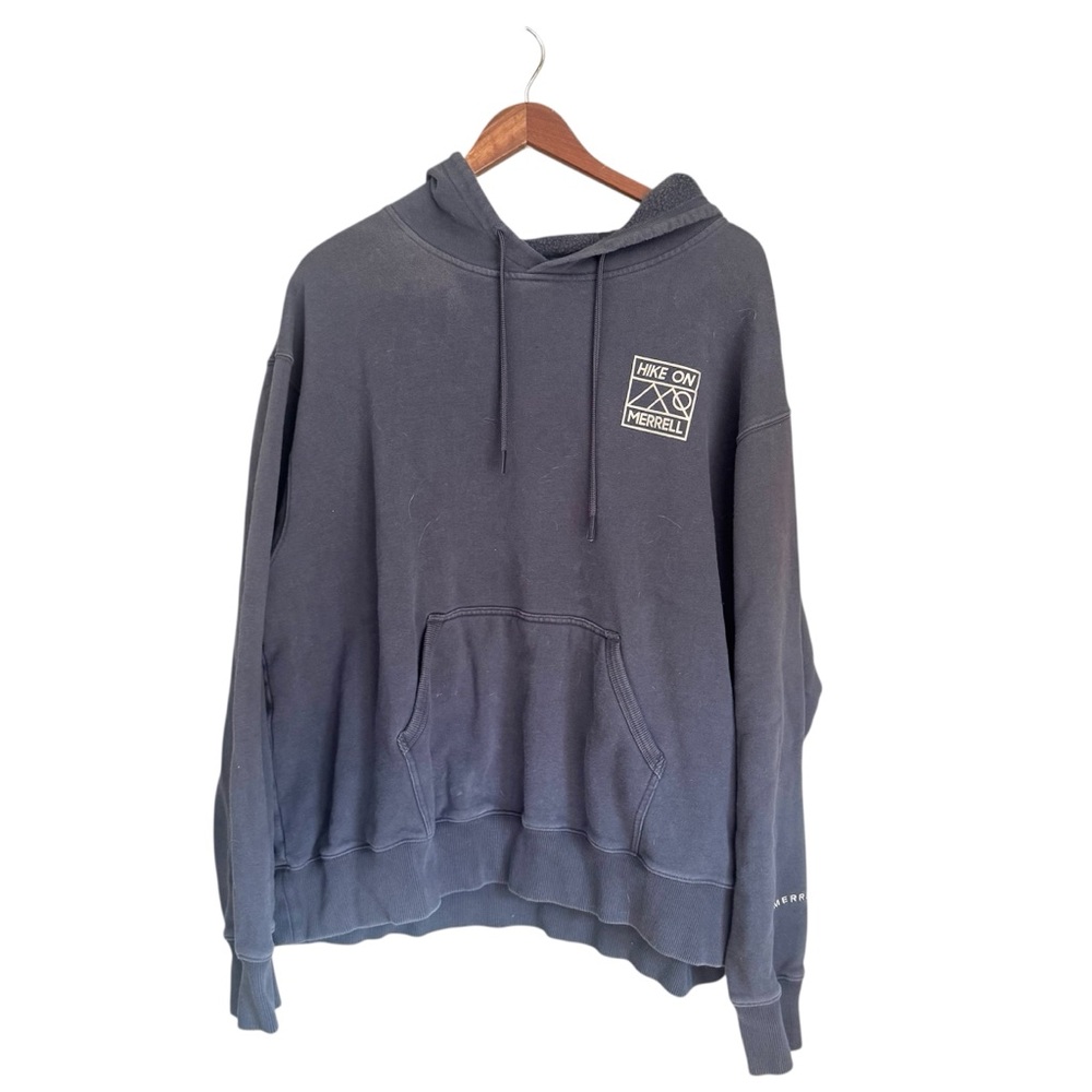 Merrell MENS Hike On Graphic Pullover Hoodie Sweatshirt Dark Gray Size XXL